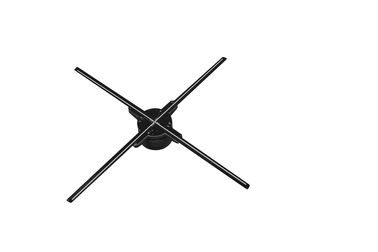 170 Degree Portable 3D Hologram Fan Display Supports Multiple Videos APP and WIFI