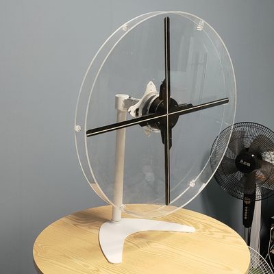 Acrylic Cover 24w 1000cd 50CM LED 3D Hologram Fan 576*576